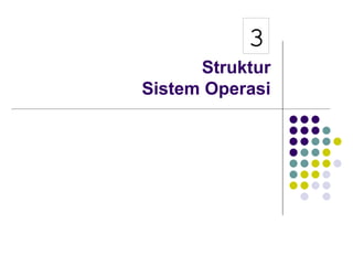 3
Struktur
Sistem Operasi
 