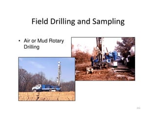 211
Field Drilling and Sampling
• Air or Mud Rotary
Drilling
Downloadedfrom:09ce.blogspot.com
Providedby:DkMamonai-09CE37
 