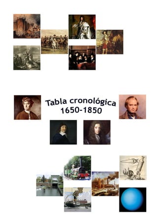 3. tabla cronológica desde 1650 a1850