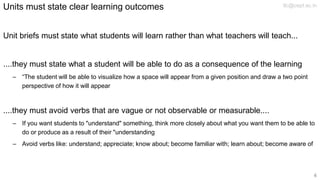 Teaching Framework for Studio units | PDF