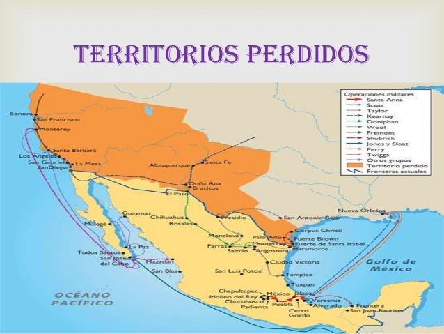 Mapa Del Territorio Perdido De Mexico es.slideshare.net