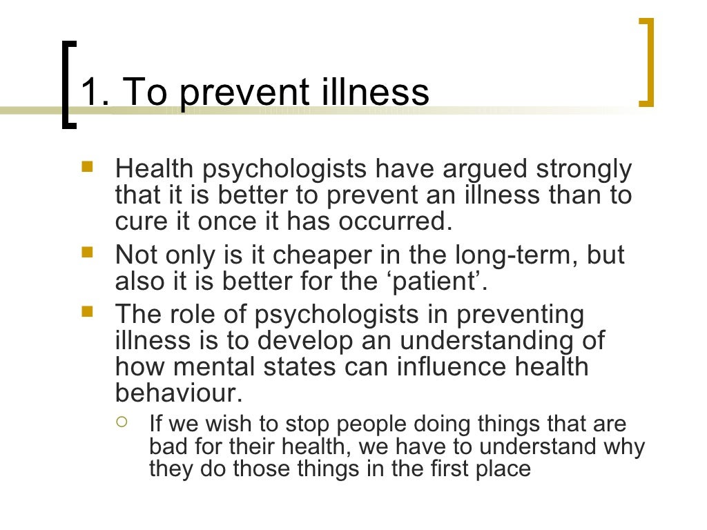 3. The Five Goals Of Health Psychology