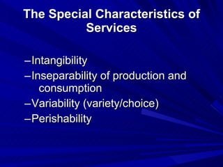 3 The Nature Of Services | PPT