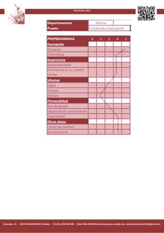 Diamantes rojos




Girasoles, 12 - 45701 MADRIDEJOS (Toledo) - Tel./Fax 925 463 896 - Móvil 696 369 854 diamantesrojos.weebly.com diamantesrojos2012@gmail.com
 