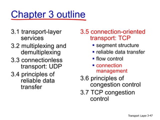 Ch3 transport layer Network | PPT