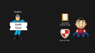 Audit-o
CloudTrail
& AWS Config
Security Tools
 