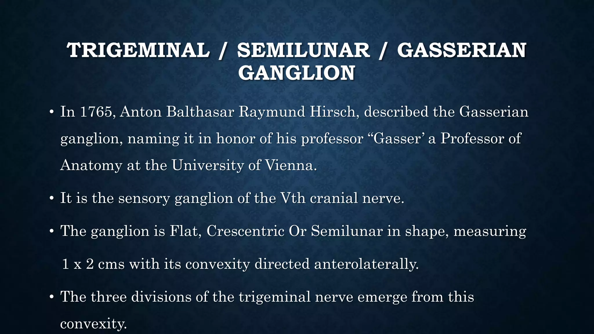 Trigeminal nerve and its course | PPTX