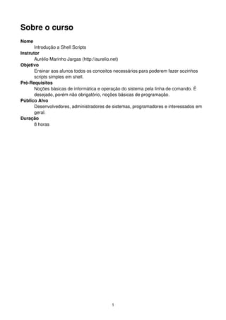 Tutorial Shell Script | PDF
