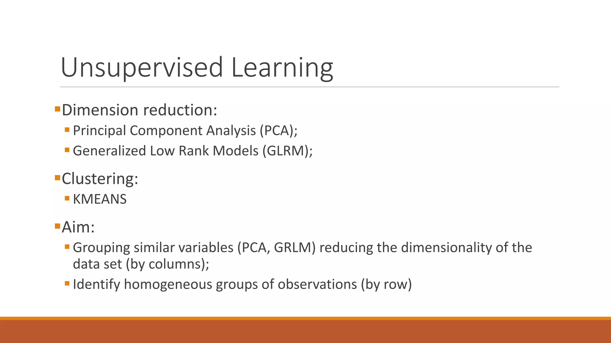 Machine Learning - Unsupervised Learning | PPT