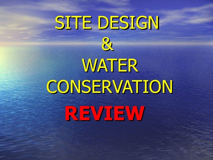 Domestic Water Conservation 12
