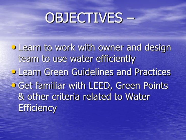 3. water conservation domestic & review landscaping pracitces