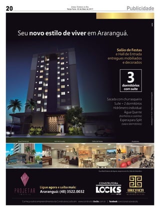 20 PublicidadeJornal Correio do Sul
Terça-Feira, 30 de Maio de 2017
 