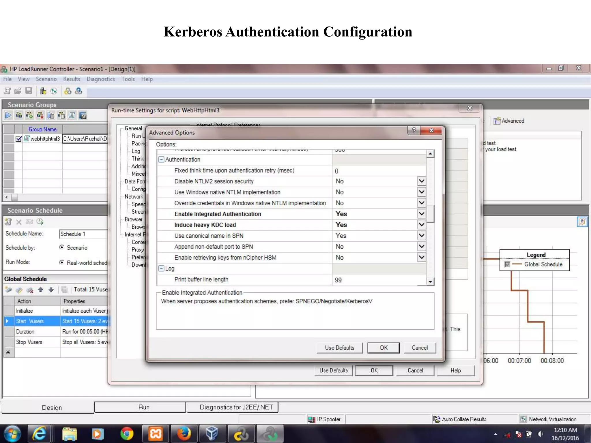 Kerberos Authentication Configuration
 