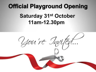 Saturday 31st October
11am-12.30pm
 
