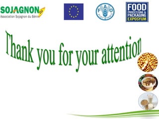 Improving rural soybean processors' income through processing and packaging in Benin