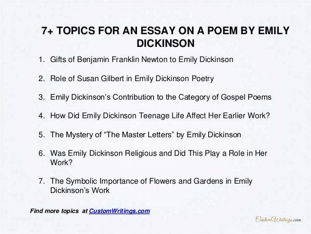 hook for emily dickinson essay