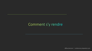 @fbourbonnais | conferences.elapsetech.com
 