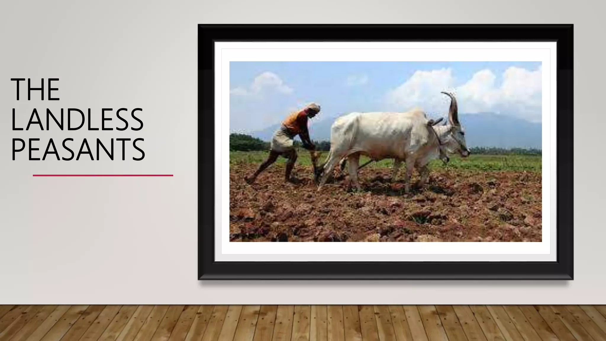 THE
LANDLESS
PEASANTS