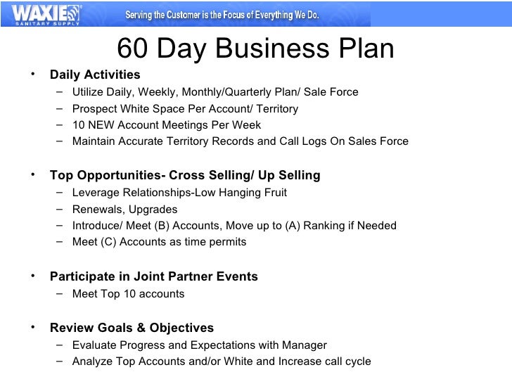 What are examples of 30 60 90 day sales plans? | reference