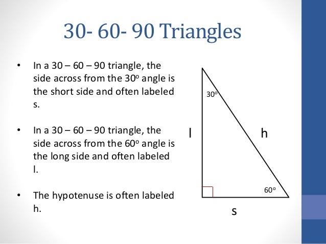 30 60 90 Triangles