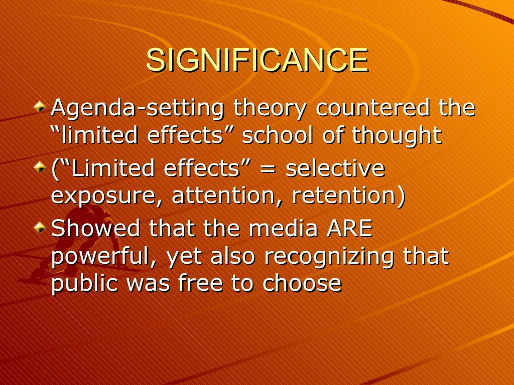 Agenda Setting Theory