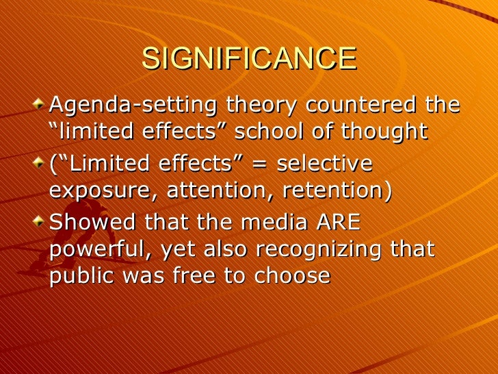 agenda setting theory agenda setting definition