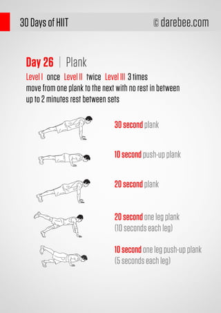 30 Days HIIT Workout Program | PDF