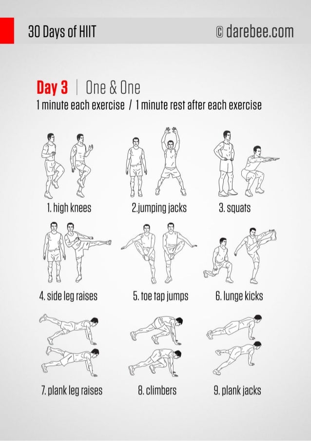 30 Days Hiit Workout Program 30 Days Hiit Workout Program