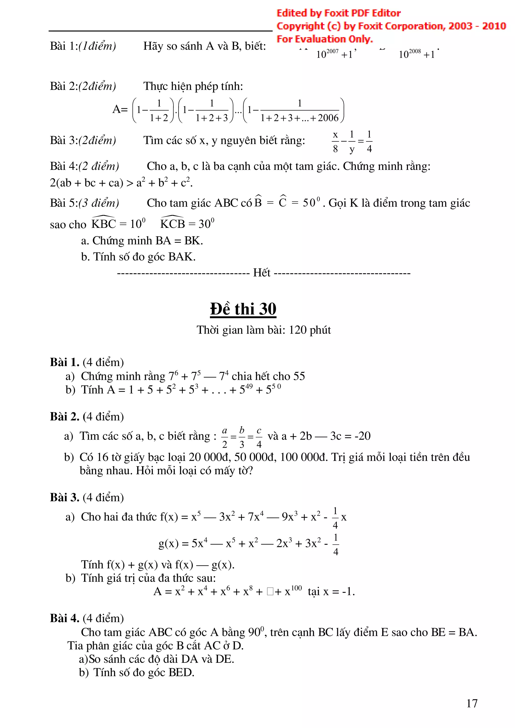 30 de-hoc-sinh-gioi-toan-lop-7 | PDF