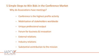 5 Simple Steps to Win Bids in the Conference Market
Strategic priorities for association businesses – How do they react to...