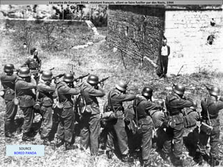 Le sourire de Georges Blind, résistant français, allant se faire fusiller par des Nazis, 1944
SOURCE
BORED PANDA
 