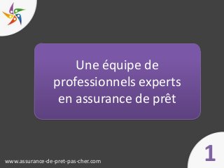 Une équipe de
                 professionnels experts
                  en assurance de prêt



www.assurance-de-pret-pas-...
