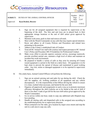 300.23 duties of the animal control officer | PDF