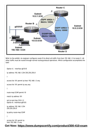 Cisco 300-410 exam questions and answers | PPTX