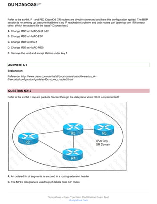 300-510 Dumps Free Updated Exam Questions and Answers | PDF
