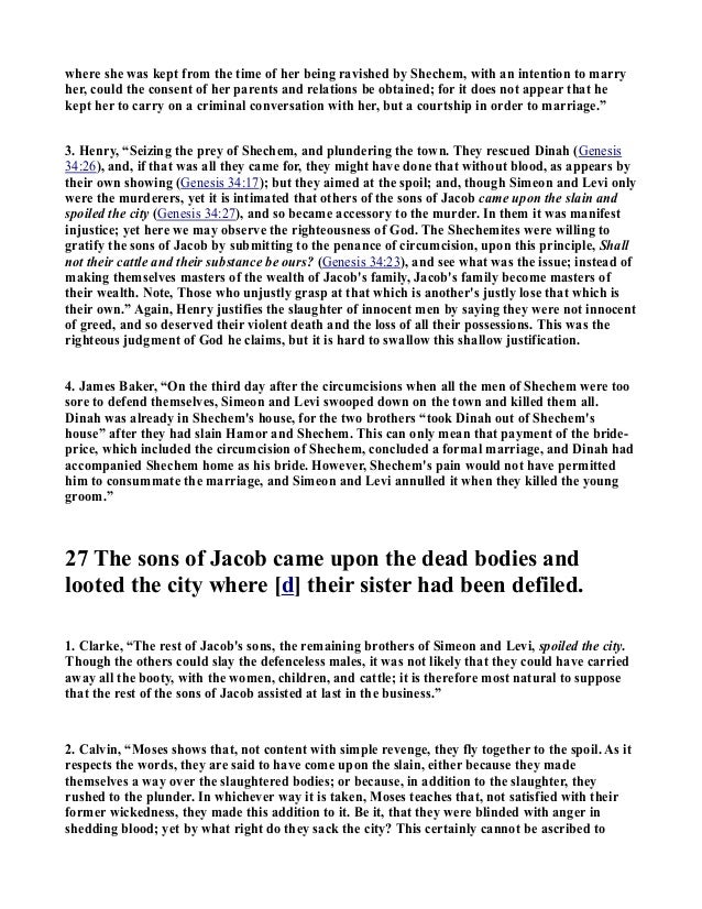 Genesis 34 Commentary