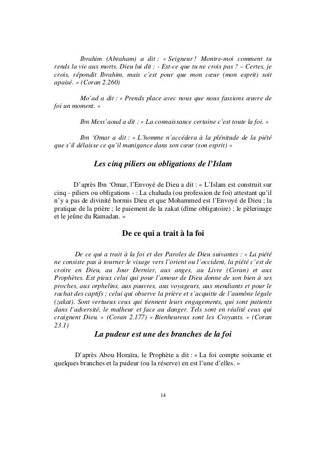 3000 Citation Et Hadiths Tome 1