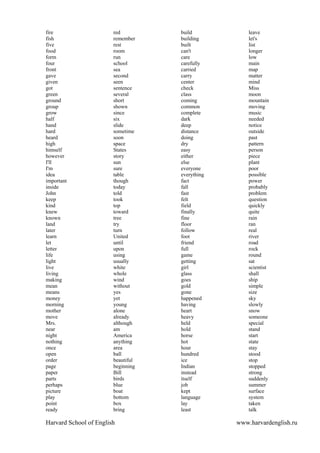 Common Word List.pdf 3000 most common_words | PDF