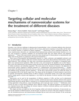 Applications of Nanovesicular Drug Delivery Amit Kumar Nayak | PDF
