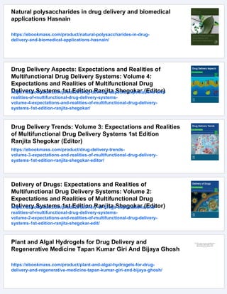 Applications of Nanovesicular Drug Delivery Amit Kumar Nayak | PDF