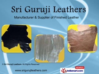 Manufacturer & Supplier of Finished Leather 