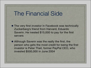 MARK ZUCKERBERG presentation