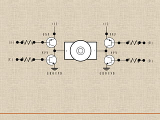 + -
+ 1 2
( A ) ( B )
( C ) ( D )
P N P
N P N
G R O U N D
+ 1 2
P N P
N P N
G R O U N D
 