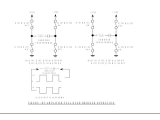 F I G U R E : R F A M P L I F I E R F U L L Q U A D B R I D G E D O P E R A T I O N
- +
C O M B I N E R
T R A N S F O R M E R
O F F O N
+ 3 3 0 V
Q 1 0 1 & Q 1 0 2 Q 2 0 1 & Q 2 0 2
+ 3 3 0 V
( A ) Q 1 0 1 , Q 1 0 2 , Q 2 0 3 & Q 2 0 4 O F F
Q 2 0 1 , Q 2 0 2 , Q 1 0 3 & Q 1 0 4 O N
-+
C O M B I N E R
T R A N S F O R M E R
+ 3 3 0 V + 3 3 0 V
Q 1 0 1 & Q 1 0 2
O N
Q 1 0 3 & Q 1 0 4
O F F
Q 2 0 1 & Q 2 0 2
O F F
Q 2 0 3 & Q 2 0 4
O N
( B ) Q 1 0 1 , Q 1 0 2 , Q 2 0 3 & Q 2 0 4 O N
Q 2 0 1 , Q 2 0 2 , Q 1 0 3 & Q 1 0 4 O F F
O F F
Q 2 0 3 & Q 2 0 4
O N
Q 1 0 3 & Q 1 0 4
( C ) O U T P U T W A V E F O R M S
+ V
0
+ V
T O R R O I D A L
T R A N S F O R M E R
 
