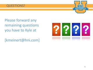 QUESTIONS?
35
Please forward any
remaining questions
you have to Kyle at
[kmeinert@hni.com]
 
