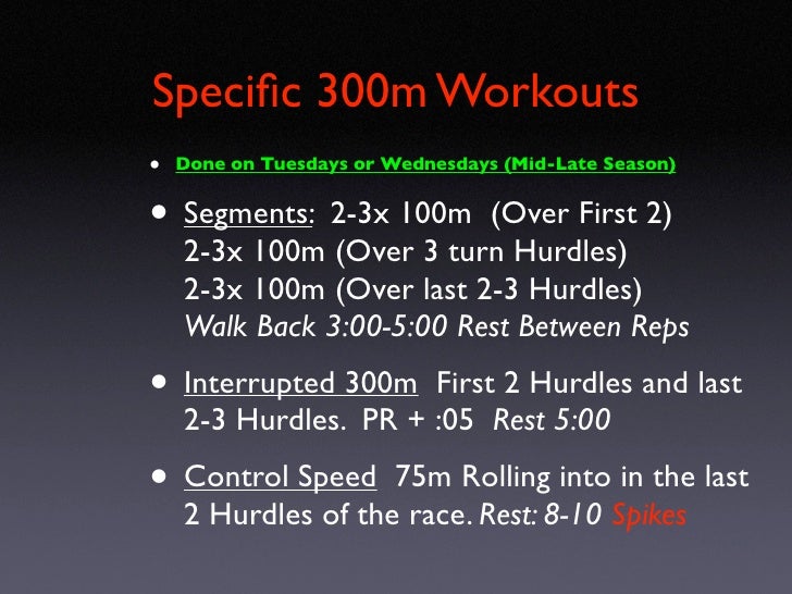 300m Hurdles