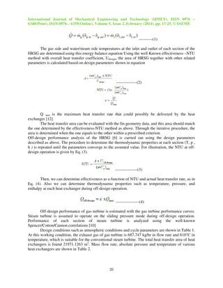 SENSITIVITY ANALYSIS OF HEAT RECOVERY STEAM GENERATOR FOR A GE 6FA GAS ...