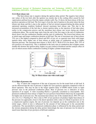 EXPERIMENTAL INVESTIGATION OF A DI DIESEL ENGINE USING TYRE PYROLYSIS ...