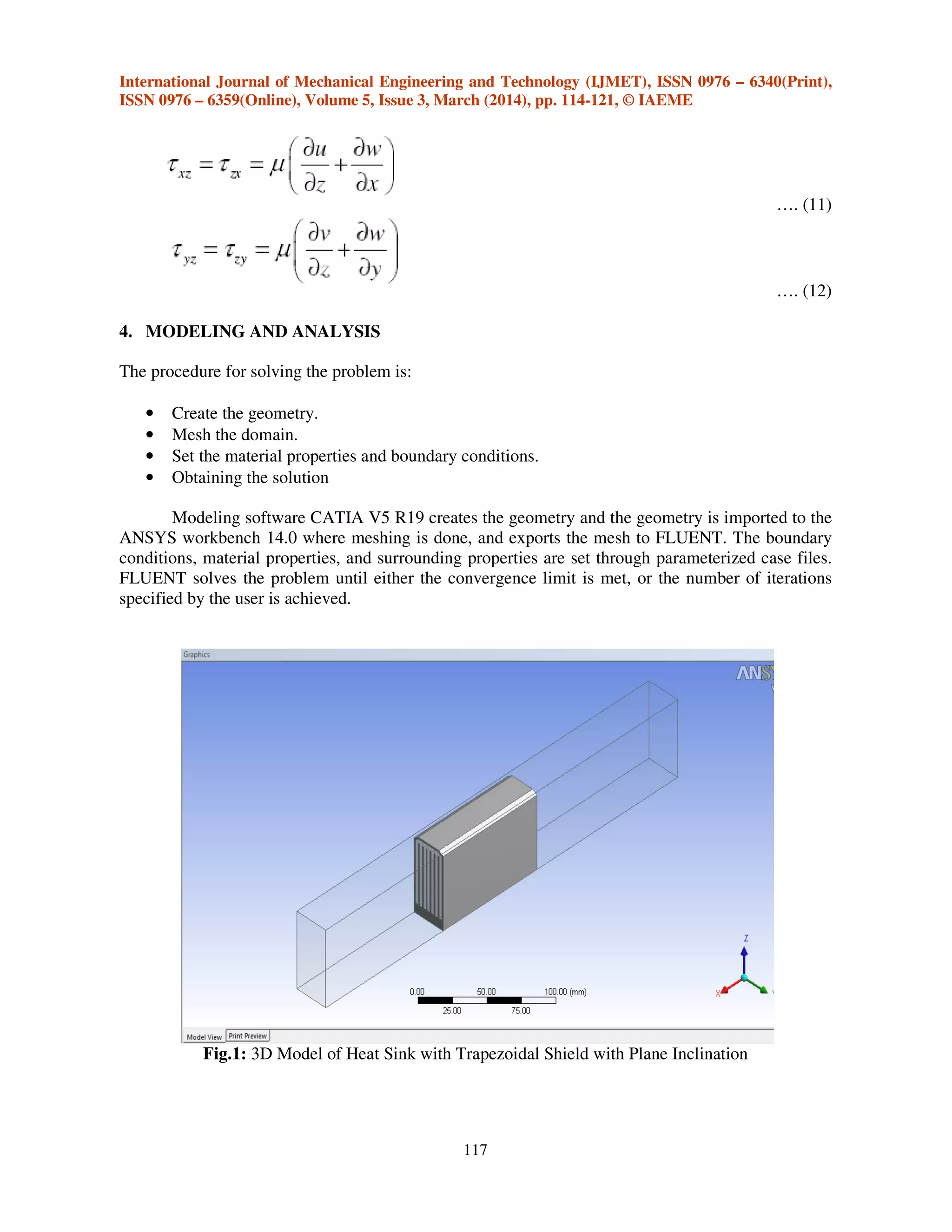 THERMAL ANALYSIS OF HEAT SINK (VARIABLE SHIELD PROFILE) USED IN ...