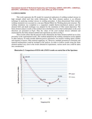 FINITE ELEMENT METHODOLOGY OF RESIDUAL STRESS IN BUTT WELDING OF TWO ...